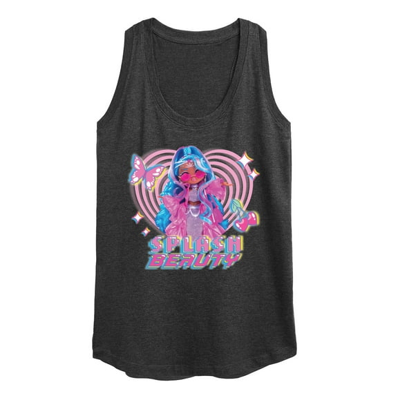 LOL OMG! Fashion Dolls - Splash Beauty w/ Butterflies & Hearts - Women's Racerback Tank Top
