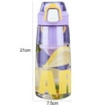thumbnail image 6 of Ludlz 620ML Cute Appearance Water Bottle with Folding Handle Built-in Detachable Tea Compartment Filter Tea Cup Drinkware, 6 of 8