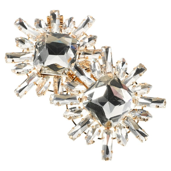 STRANDCHIC 2-Piece Zinc Alloy Jewelry Clips for Shoe Decoration and Stylish Footwear Accessories