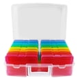 thumbnail image 1 of Caja de almacenamiento de fotos Novelinks con capacidad para 1600 fotos de 4 x 6 con 16 estuches, 1 of 6