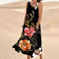 thumbnail image 2 of Midsumdr Summer Dresses for Women 2025 Boho Sleeveless Round Neck Floral Printed Loose Plus Size Sundresses Fashion Flowy Summer Maxi Dresses with Pockets, 2 of 5