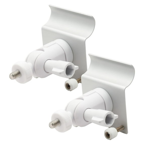 NACETURE 2 Pack Vinyl Siding Mount Compatible with Security Camera Outside with 360° Swivel & 90° Tilt Adjustment- Outdoor Camera Mount No Drill or Hole Needed- Weatherproof Vinyl Siding Hooks (2)