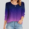 thumbnail image 4 of Godom Womens Tops 3/4 Sleeve with Buttons Dressy Casual Blouses Summer Outfits Beach Vacation Plus Size Spring Clothes, 4 of 6