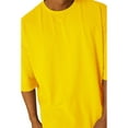 thumbnail image 1 of Txlixc Hombres Camiseta, Manga Media Color Sólido Ajuste Suelto Gimnasio Fitness Culturismo Algodón Tops Deportes Entrenamiento Camiseta Txlixc Casual, 1 of 3