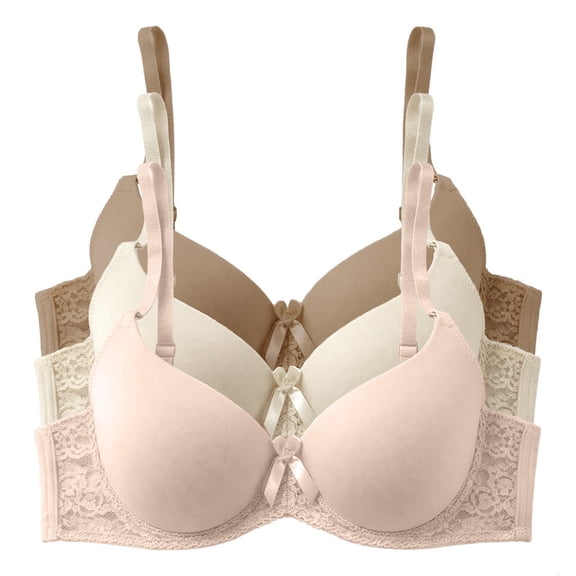 Brassier Secret Treasures para Mujer, Básico, Multicolor Talla 32B 3 Piezas