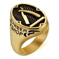 thumbnail image 1 of Qarigey Anillo Vintage moda Unisex cumpleaños boda compromiso playa trabajo tienda vacaciones joyería de moda para mujer hombre Ropa, zapatos y accesorios Miscelánea Oro talla 14 Qarigey AP015218-08, 1 of 6