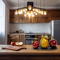 Casa Cortes Glazed Metal Artificial Fruit Centerpiece Decor