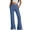 Blue, variant on Womens High Waist Flare Leggings With Pockets Butt Lifting Tummy Control Yoga Pants Petite Beach Clothes Casual Summer Travel Workout Wide Leg Lounge Pants, Grey, 2XL