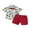 White Red, variant on Bagilaanoe 2pcs Toddler Baby Boy Short Pants Set Print Short Sleeve Shirt Tops + Shorts 1T 2T 3T 4T 5T 6T Kids Casual Summer Outfits