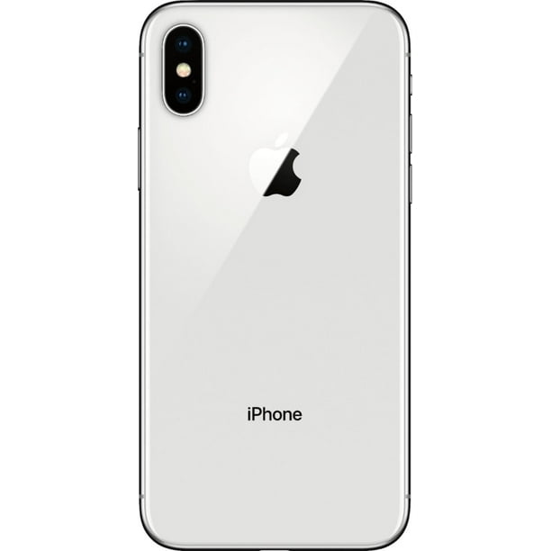 Restored Apple iPhone X - Fully Unlocked - 64 GB Silver