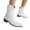 White, variant on Stars Cowboy Boots for Women Fashion Hollow out Leather Pointed Toe Low Heel Slip on Wide Mid Calf Cowgirl Booties