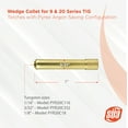 thumbnail image 6 of SÜA - Argon-Saving Conversion Kit for 9 & 20 Series TIG Torches - Large Diameter Configuration - Fused Quartz Cups, 6 of 8