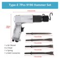 thumbnail image 1 of 3/4/7/8Pcs Pneumatic Tool Air Hammer Handheld Pistol Gas Air Shovels Small Rust Remover Cutting Drilling Air Chisel Tools ,Versatile Applications, 1 of 2