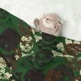 thumbnail image 2 of Naloa Camouflage Skull Dog Blanket, 3 Sizes Cat Blanket for Indoor Cats Large Medium Small Dog Gifts-Medium, 2 of 8