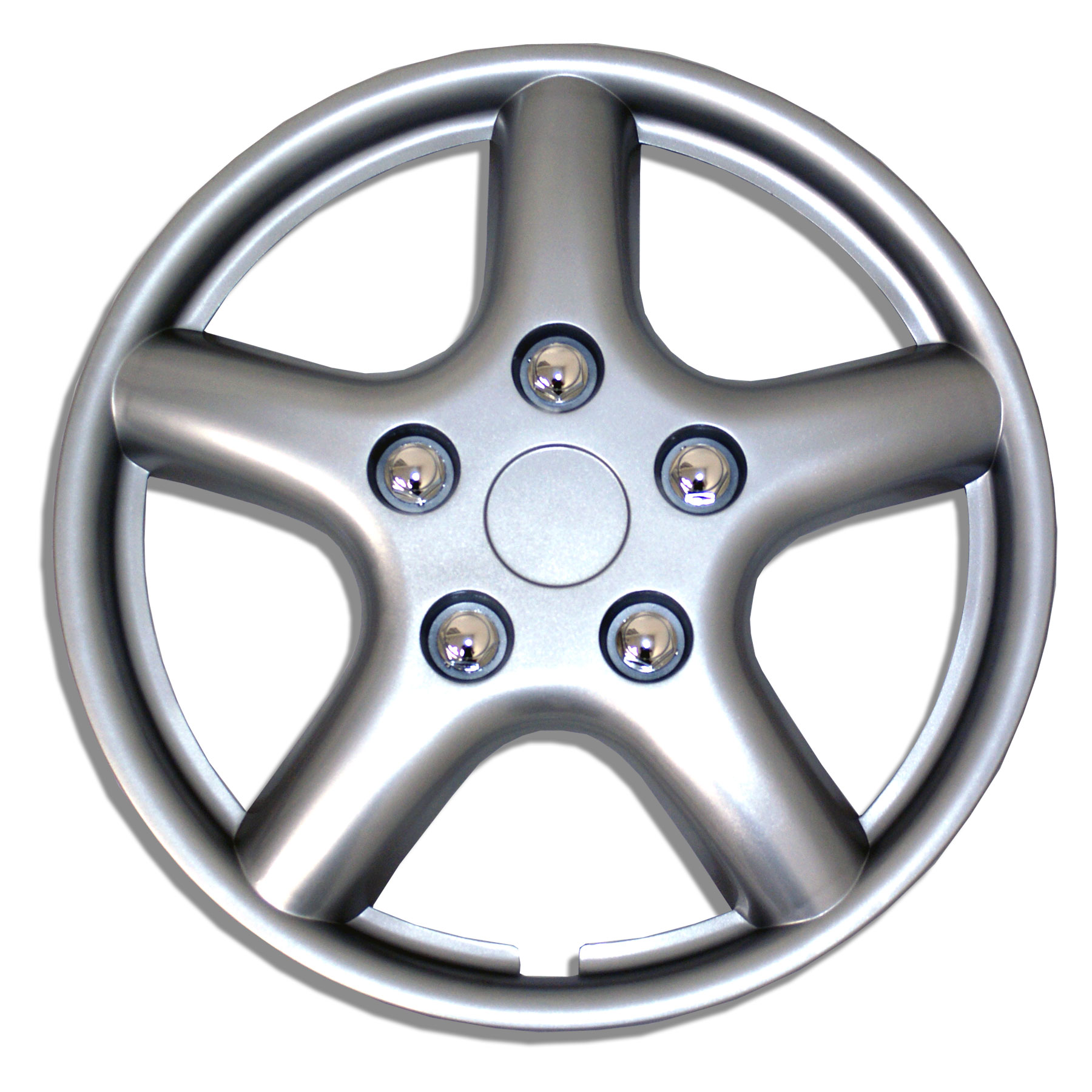 Set of 4 Metallic Silver Hubcaps 15" WSC028BS15 Hub Caps Wheel Skin