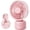 PINK, variant on WAA Portable Rechargeable Fan,5 m/s Max Speed,20-55 dB Quiet 4 speed 4 in 1,90/180/330 degree Oscillation,Tripod Stand Timer Remote for camping,bedroom,office & outdoor