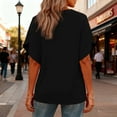 thumbnail image 5 of Fewfanhot Womens Shirts Summer Tops Short Petal Sleeve Shirts Fashion V Neck Outfits Clothes, 5 of 7