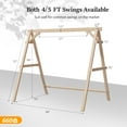 thumbnail image 4 of Ktaxon 5FT White Porch Swing Stand, A-Frame for Outdoor Swing Chairs, 600lb Capacity, Original, 4 of 8
