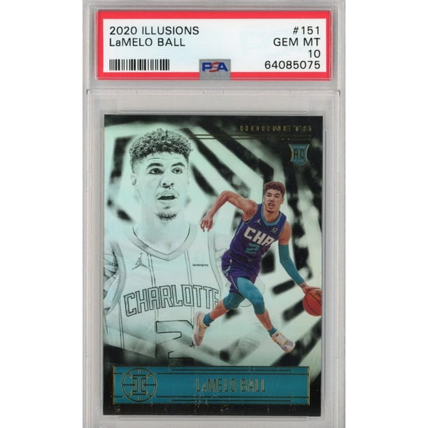 Graded 2020-21 Panini Illusions LaMelo Ball #151 Rookie RC Basketball ...