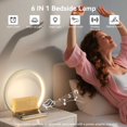 thumbnail image 2 of blonbar Réveil Lever de Soleil avec Recharge Sans Fil, Lampe de Table à 3 Niveaux Réglables pour Chambres, Réveil Lever de Soleil avec 10 Niveaux Naturels, 2 of 7