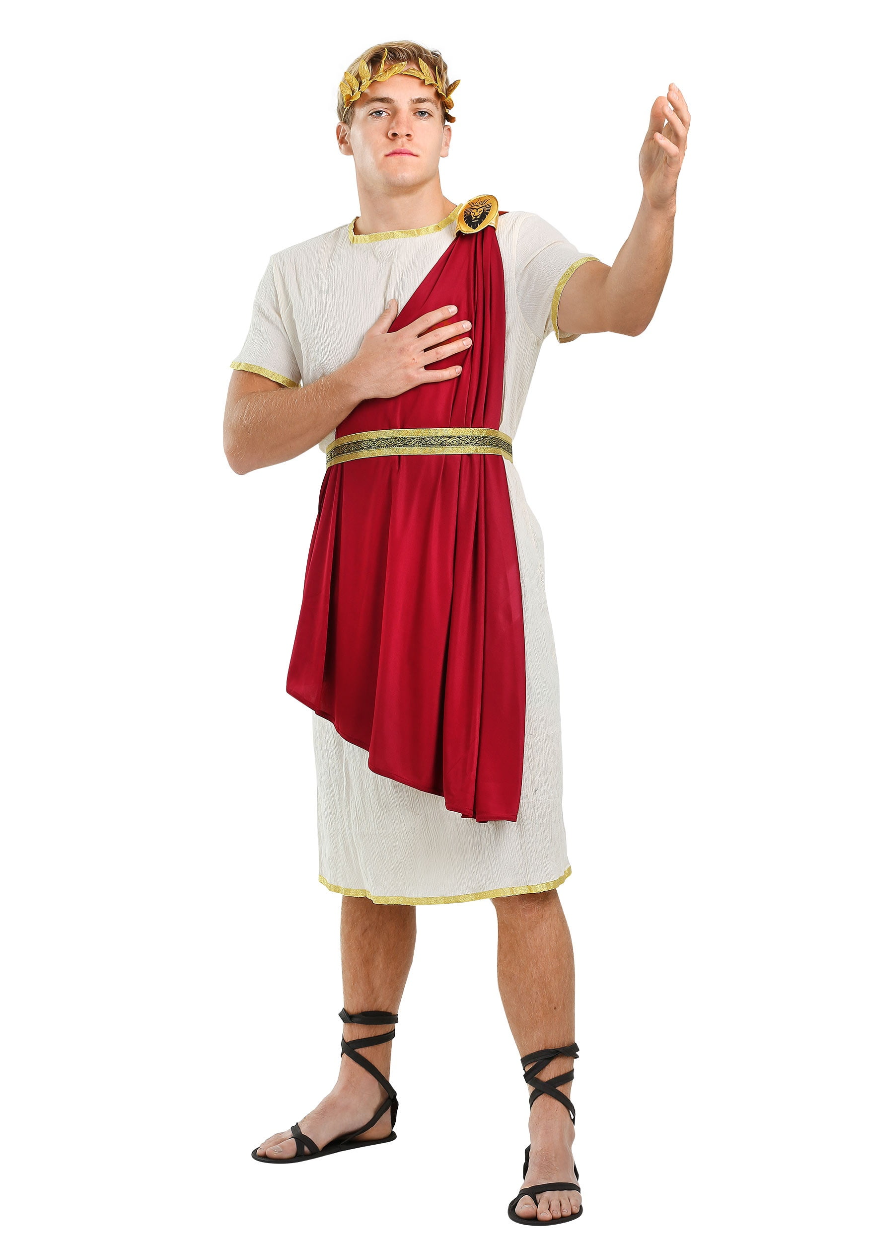 Adult Ancient Roman Senator Costume 3 Sizes For Fancy Dress Party 