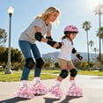 thumbnail image 4 of LPAMEOIU Inline Skates with Light Up Wheels,4-Size Adjustable Roller Skates for Girls Boys Teen(Hot Pink,L), 4 of 10