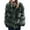 Green, variant on Herrnalise Women's Faux Fur Coat Shearling Fluffy Fuzzy Shaggy Hood Sherpa-Lined Fleece Jacket Wine,S