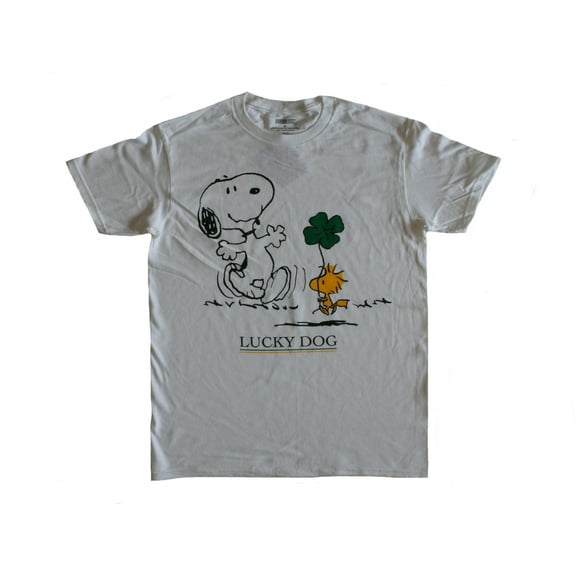 Peanuts Snoopy and Woodstock Lucky Dog Men's T-Shirt