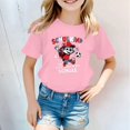 thumbnail image 2 of Godom Girls Tops Fashionable Short Sleeve T-Shirt Girls Cotton Tee Girls Summer T Shirts, 2 of 6