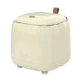 thumbnail image 1 of relayinert 1/2/3/5 ABS Double Layered Desktop Garbage Can For Easy Waste Disposal Pressing Desktop Trash Aste Container cream yellow 1 Pc, 1 of 6
