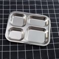 thumbnail image 4 of 304 Stainless Steel Portion Control Plate Divided Plate Compartment Tray Suitable For Dinners and Business Kitchen Use D04, 4 of 6