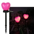 thumbnail image 7 of Solar Heart Shaped Garden Decor Light | Outdoor Pathway Stake Lamp | LED Solar Powered | Romantic Yard Lawn Ornament | Ground Insert | 9x5x38cm | 1 LED | Safe for Patio Driveway, 7 of 7