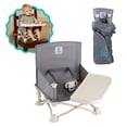 thumbnail image 1 of hiccapop OmniBoost Asiento elevador de viaje con bandeja para bebé, mesa de comedor, camping, playa, abuela | Correas plegables y portátiles con diseño sin puntas para sillas de cocina, 1 of 5
