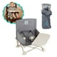 thumbnail image 1 of hiccapop OmniBoost Asiento elevador de viaje con bandeja para bebé, mesa de comedor, camping, playa, abuela | Correas plegables y portátiles con diseño sin puntas para sillas de cocina, 1 of 5