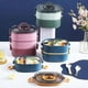 thumbnail image 2 of 2800ML Lunch Box Three Layer Large Capacity Portable Handle Food Grade School Students Bento Food Co, 2 of 5
