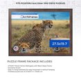 thumbnail image 2 of ArtToFrames 27.5x19.7 Inch - 70x50 CM Brown Puzzle Frame for 1000 piece Puzzles.1.63 Inch Custom Wood Puzzle Frames, Honors Mahogany with Black - Comes with Economy Acrylic, 2 of 6
