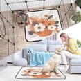 thumbnail image 6 of Washable Pet Pee Pads with Super Absorbent Reusable Training Pads for Dogs & Cats Orange and White Flowers and Pumpkins, 6 of 6
