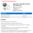 thumbnail image 2 of Water Pump - Compatible with 2008 - 2010 Volvo XC70 2009, 2 of 2