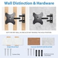 Monkemon Full Motion TV Wall Mount,Tilt Swivel TV Bracket for 13-43" TVs,50 lbs Capacity