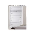 thumbnail image 2 of Matrix Traditional Style 5 Drawer Chest in White color made with Wood, 2 of 5