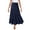 Navy, variant on eczipvz Womens Skirts Women's Plus Size Everyday Lux Stretch Pu Waistband Pencil Skirt Orange,L