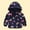 Dark Blue, variant on ATOGUTA Boys Winter Coats Cute Print Zip Jacket Hooded Trench Lightweight Kids Coats Windbreaker Casual Outerwear Black, Size 2T-7