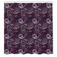 thumbnail image 2 of Ambesonne Paisley Shower Curtain, Vintage Leaf Flower Motif, 69"Wx70"L, Purple Lilac, 2 of 4