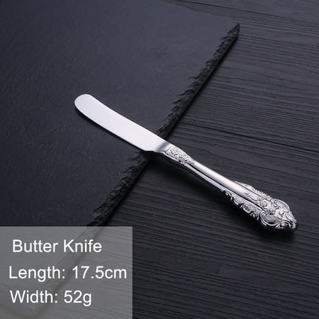 

1Pcs Luxury Gold Cutlery Set Vintage Western Stainless Steel Tableware Kitchen Utensils Dinner Set Sliver Knife Fork Spoon