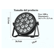 thumbnail image 2 of "2pcs 340w Cañon De Led Rgbw Par Dmx512 Iluminación De Fiesta Belug Negro ", 2 of 5