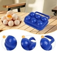 thumbnail image 6 of TISHITA Camping Egg Holder Picnic Eggs Container Shockproof Compact Dispenser Portable Egg Carrier 6 Grid Eggs Storage Box for Hiking Blue, 6 of 8