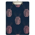 thumbnail image 2 of FMSHPON Pink Pineapple Clipboard Hardboard Wood Nursing Clip Board and Pull for Standard A4 Letter 13x9 inches, 2 of 7