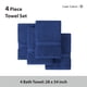 thumbnail image 4 of Toallas de baño algodón (Paquete de 4, 71 x 137 cm) - Juego de Toallas de algodón Mercerizado sin torsión para baño - Juego de Toallas Grandes de Secado rápido, Suaves y absorbentes, 4 of 9