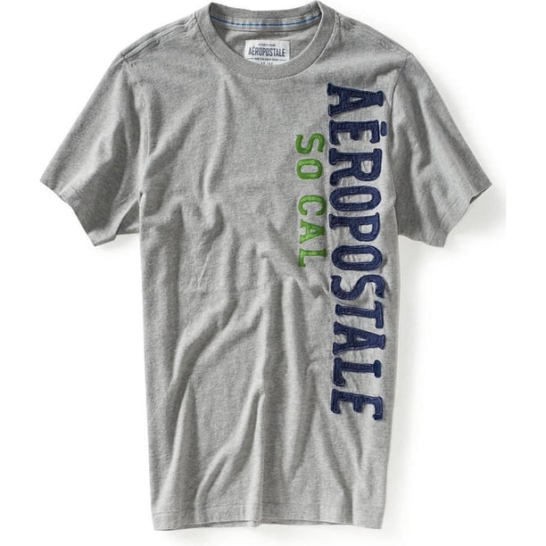 Aeropostale So Cal Graphic Playera para Hombre, Gris, XX-Large