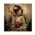thumbnail image 3 of Designart "Asian Art Geishas beauty IX" Asian Print on Natural Pine Wood, 3 of 5